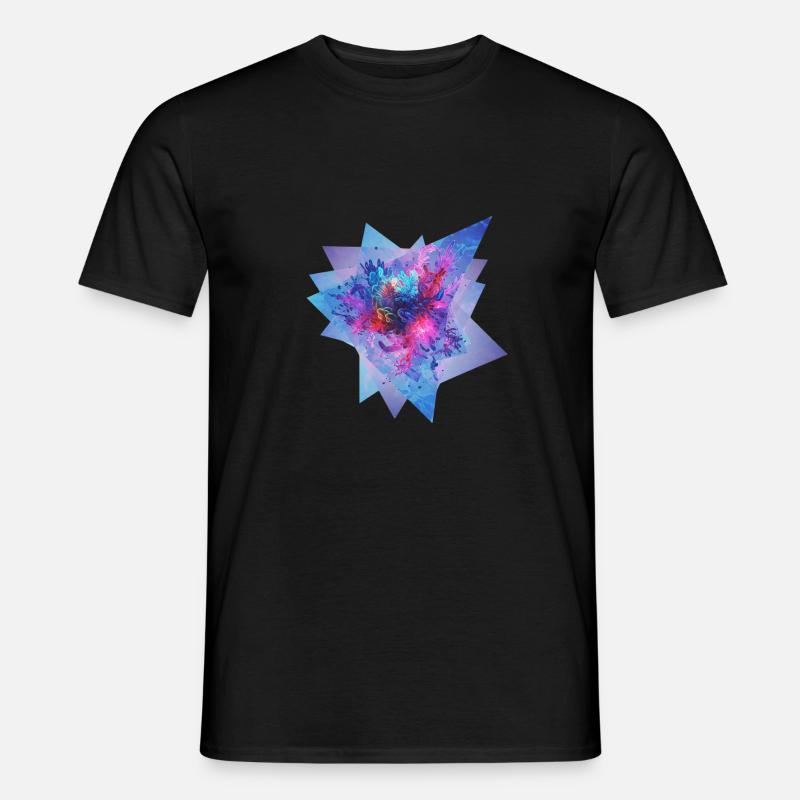 Fractal Pulse - Männer T-Shirt - Schwarz