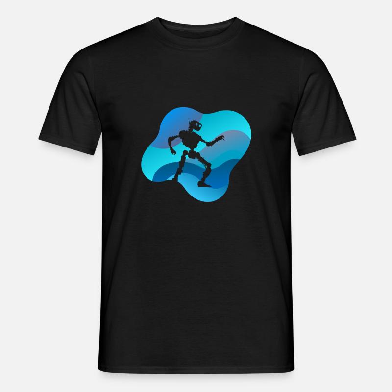 Cyborg Roboter - Männer T-Shirt - Schwarz