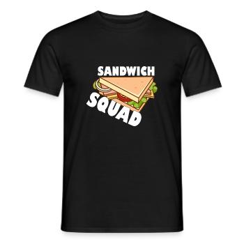 Sandwich - Sandwich Squad - Männer T-Shirt - Schwarz - Vorne - AI Model Male 178 light (178cm)