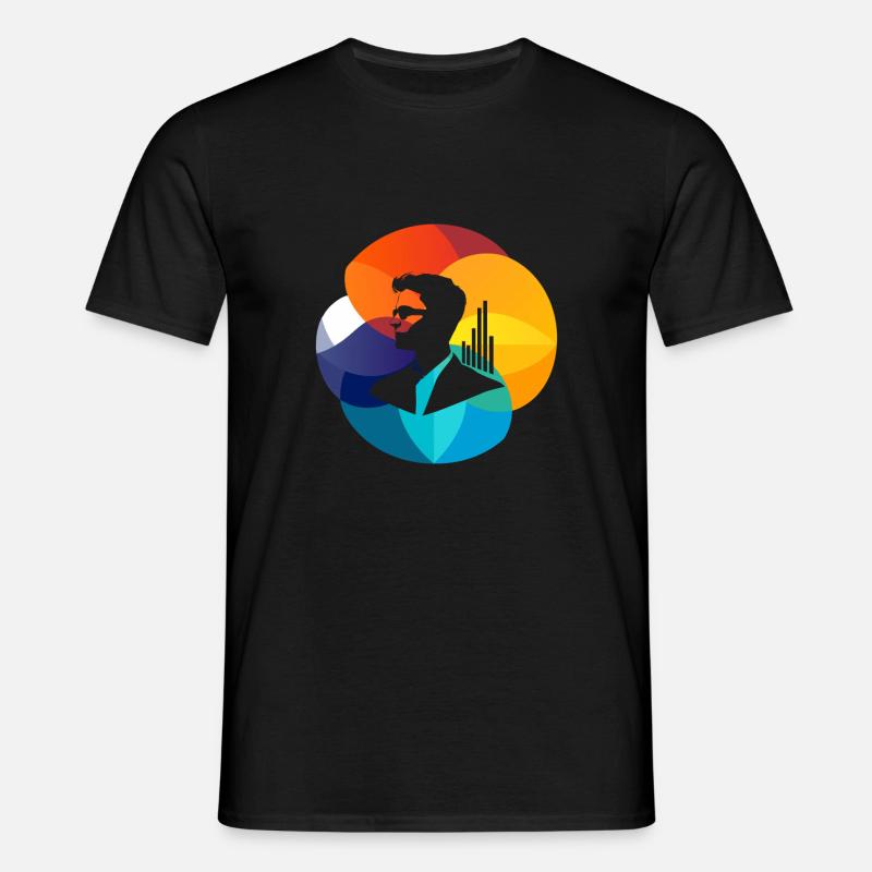 Datenanalyse Umfrage - Männer T-Shirt - Schwarz
