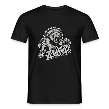 Zürich Löwe - Männer T-Shirt - Schwarz - Vorne - AI Model Male 178 light (178cm)