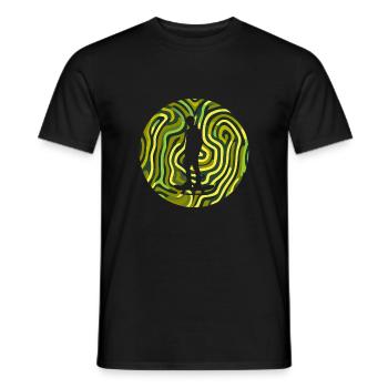 Skateboard Skater Boarder - Men's T-Shirt - black - Front - AI Model Male 178 light (178cm)