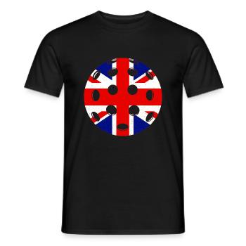 Pickleball Royaume-Uni - T-shirt homme - noir - Devant - AI Model Male 178 light (178cm)