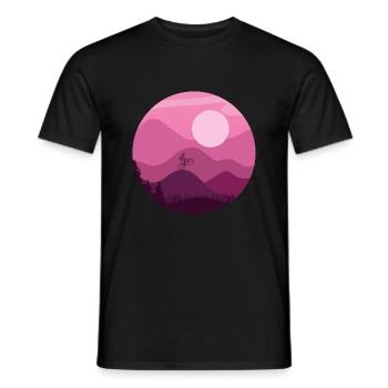Mountainbiker - Männer T-Shirt - Schwarz - Vorne - AI Model Male 178 light (178cm)