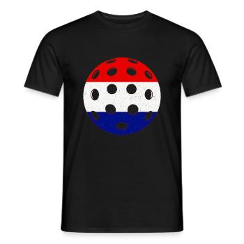 Pickleball Pays-Bas - T-shirt homme - noir - Devant - AI Model Male 178 light (178cm)
