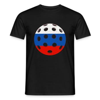 Pickleball Russia - Men's T-Shirt - black - Front - AI Model Male 178 light (178cm)