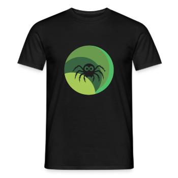 Arachnid Spider Creepy Crawly - Men's T-Shirt - black - Front - AI Model Male 178 light (178cm)