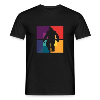 Bigfoot Schnee Ungeheuer - Männer T-Shirt - Schwarz - Vorne - AI Model Male 178 light (178cm)