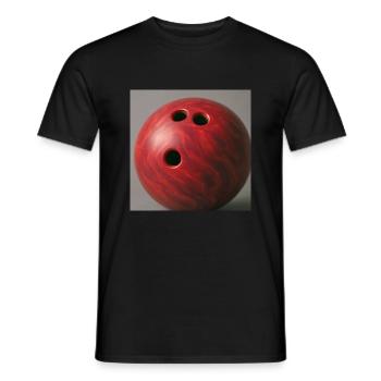 Sport - Bowling - Männer T-Shirt - Schwarz - Vorne - AI Model Male 178 light (178cm)