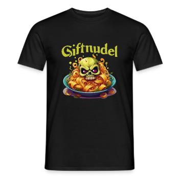 Giftnudel - Männer T-Shirt - Schwarz - Vorne - AI Model Male 178 light (178cm)