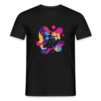 Dancing Dance Monster Foxtrot - Men's T-Shirt - black - Front - AI Model Male 178 light (178cm)