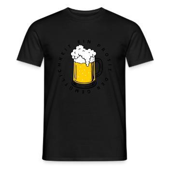 Ein Prosit der Gemütlichkeit - Männer T-Shirt - Schwarz - Vorne - AI Model Male 178 light (178cm)