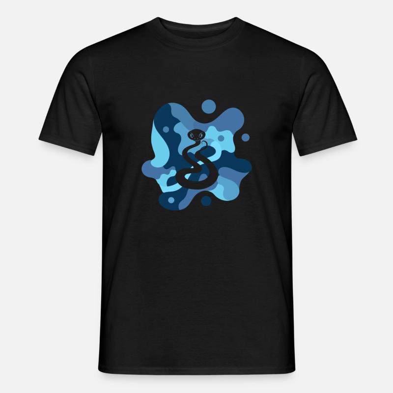 Schlange Schlangen - Männer T-Shirt - Schwarz