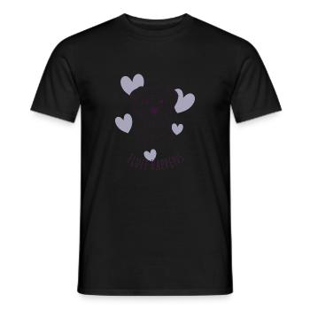Fluff happens - Männer T-Shirt - Schwarz - Vorne - AI Model Male 178 light (178cm)
