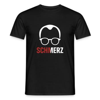 Lustiges SCHMERZ Glatze Brille Meme Satire Design - Männer T-Shirt - Schwarz - Vorne - AI Model Male 178 light (178cm)