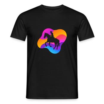 Horses Horse Head Ross - Men's T-Shirt - black - Front - AI Model Male 178 light (178cm)