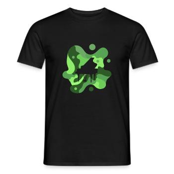 Pianist Orchester - Männer T-Shirt - Schwarz - Vorne - AI Model Male 178 light (178cm)