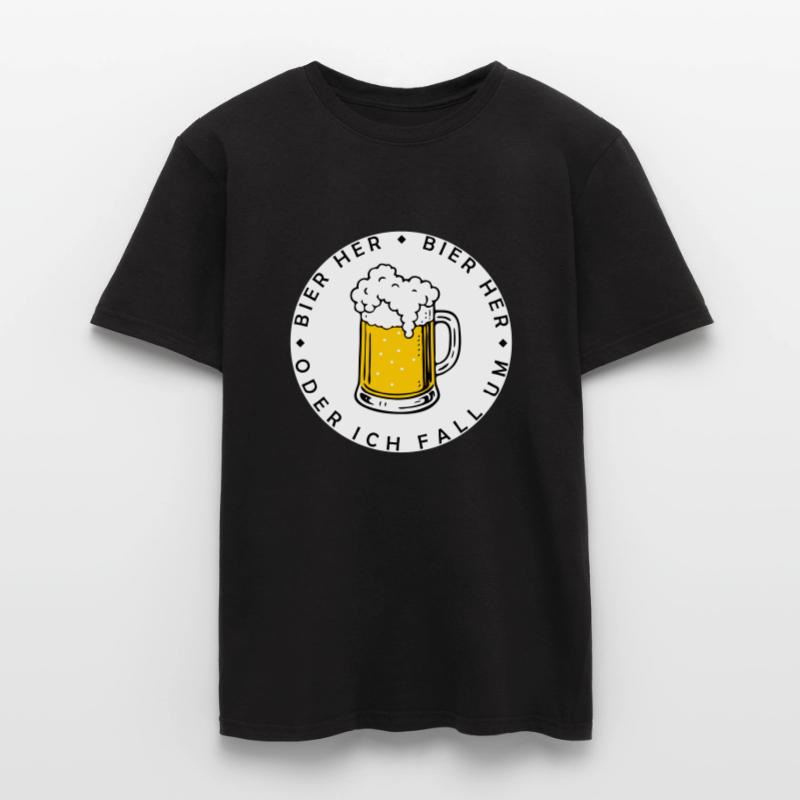 Bienen hier - Oder ich fall um! Männer T-Shirt