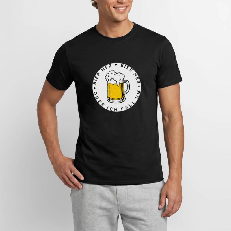 Bees here - Oder ich fall um! Men's T-Shirt