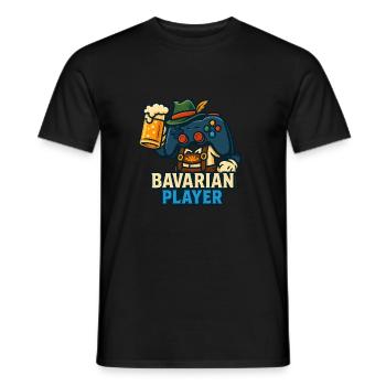 bavarian player - Men's T-Shirt - black - Front - AI Model Male 178 light (178cm)