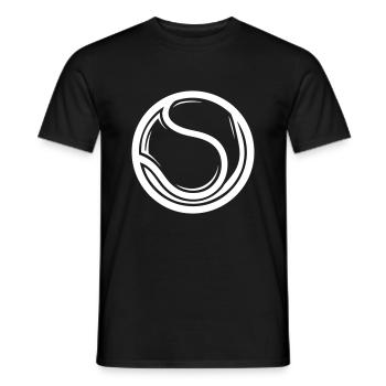 Tennisball Symbol - Männer T-Shirt - Schwarz - Vorne - AI Model Male 178 light (178cm)