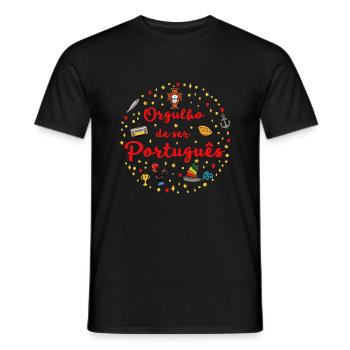 Orgulho - T-shirt homme - noir - Devant - AI Model Male 178 light (178cm)