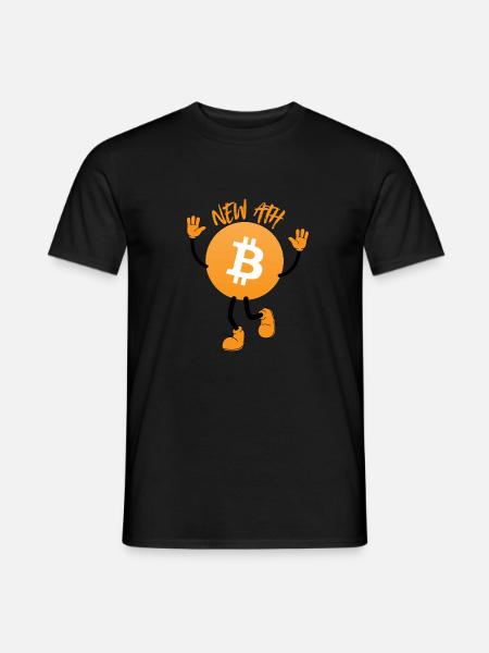 Bitcoin - ATH - Männer T-Shirt - Schwarz