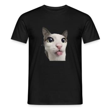 Mlem-Pixel-Effekt - Männer T-Shirt - Schwarz - Vorne - AI Model Male 178 light (178cm)