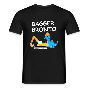 Bagger Bronto - Männer T-Shirt - Schwarz - Vorne - AI Model Male 178 light (178cm)