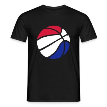 Basket-ball Basketball Basket - T-shirt homme - noir - Devant - AI Model Male 178 light (178cm)