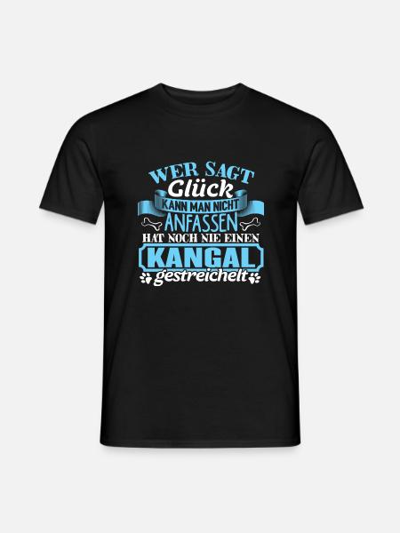 KANGAL - Glück zum anfassen - Männer T-Shirt - Schwarz