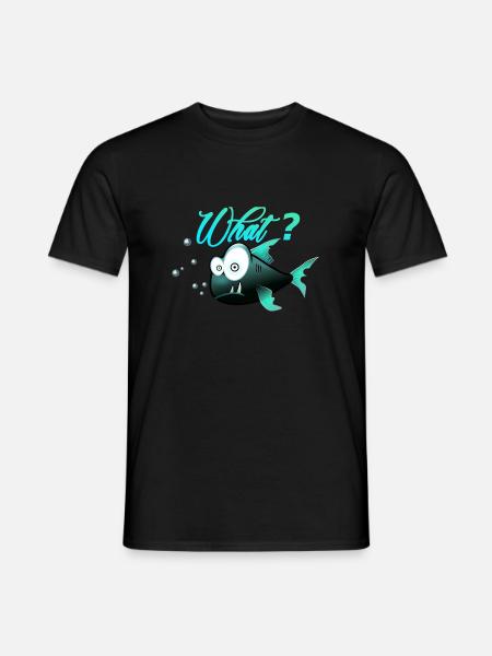 What? - Männer T-Shirt - Schwarz