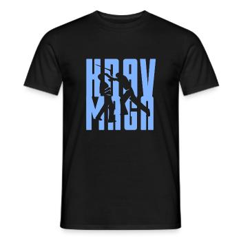 Krav Maga - Men's T-Shirt - black - Front - AI Model Male 178 light (178cm)