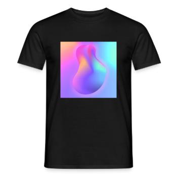 dream blob 2 - Men's T-Shirt - black - Front - AI Model Male 178 light (178cm)