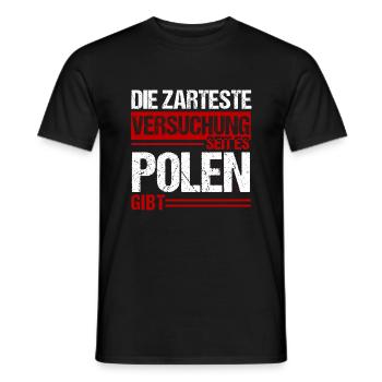 Polen - Zarte Versuchung - Männer T-Shirt - Schwarz - Vorne - AI Model Male 178 light (178cm)