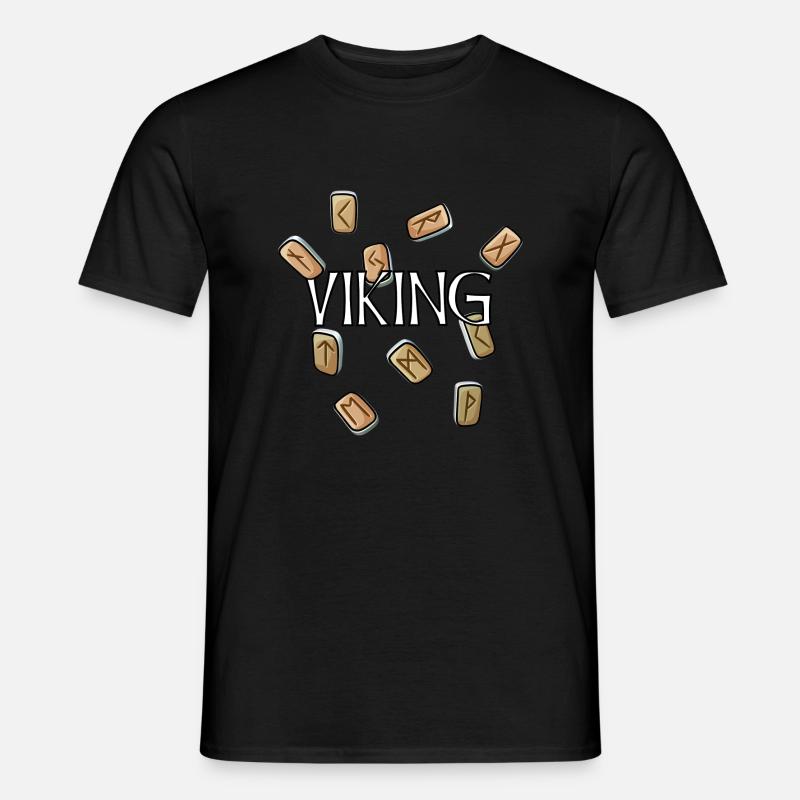Viking - Wikinger Runen - Männer T-Shirt - Schwarz
