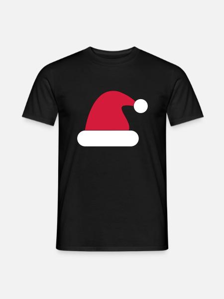 Santa hat, Santa Claus hat - Men's T-Shirt - black