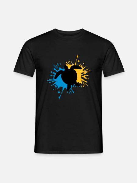 Blob of drops of turtle - Men's T-Shirt - black