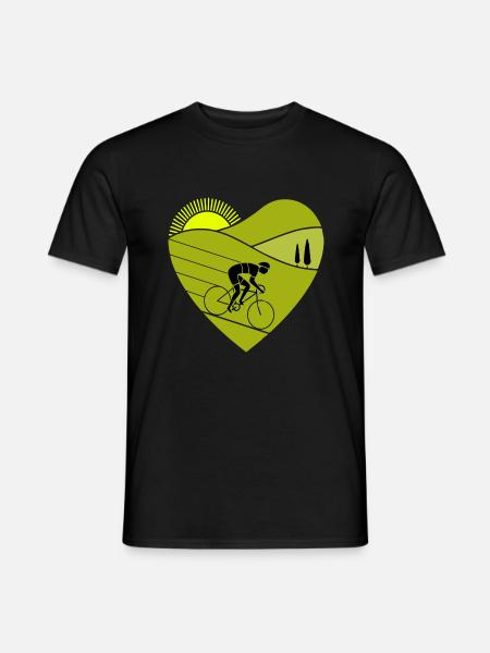 Love Cycling Funny Cycling - Men's T-Shirt - black