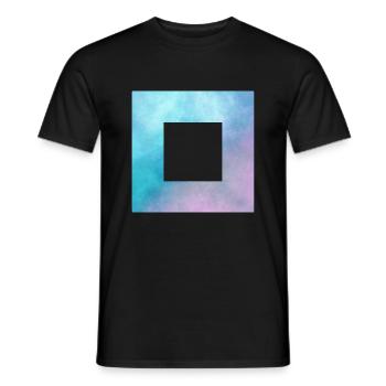 Space Viereck Cut - Männer T-Shirt - Schwarz - Vorne - AI Model Male 178 light (178cm)