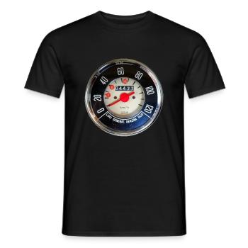 Compteur de vitesse 500 Nuova - T-shirt homme - noir - Devant - AI Model Male 178 light (178cm)