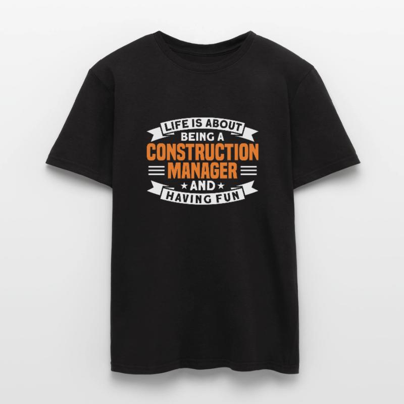 Construction Manager Construction Supervisor Construction Project Gift Men's T-Shirt