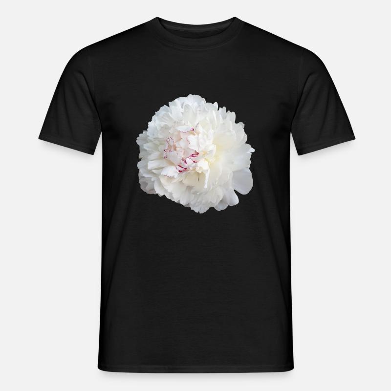 Pfingstrose - Männer T-Shirt - Schwarz
