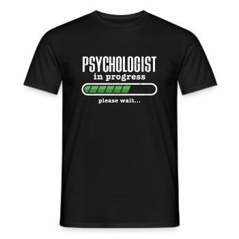 Psychologues en cours - T-shirt homme - noir - Devant - AI Model Male 178 light (178cm)