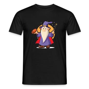 Sorcerer - Men's T-Shirt - black - Front - AI Model Male 178 light (178cm)