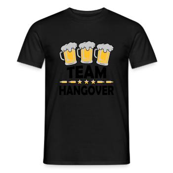 Team Hangover Alcohol - Men's T-Shirt - black - Front - AI Model Male 178 light (178cm)