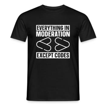 Programmierer Coder Software Entwickler - Männer T-Shirt - Schwarz - Vorne - AI Model Male 178 light (178cm)