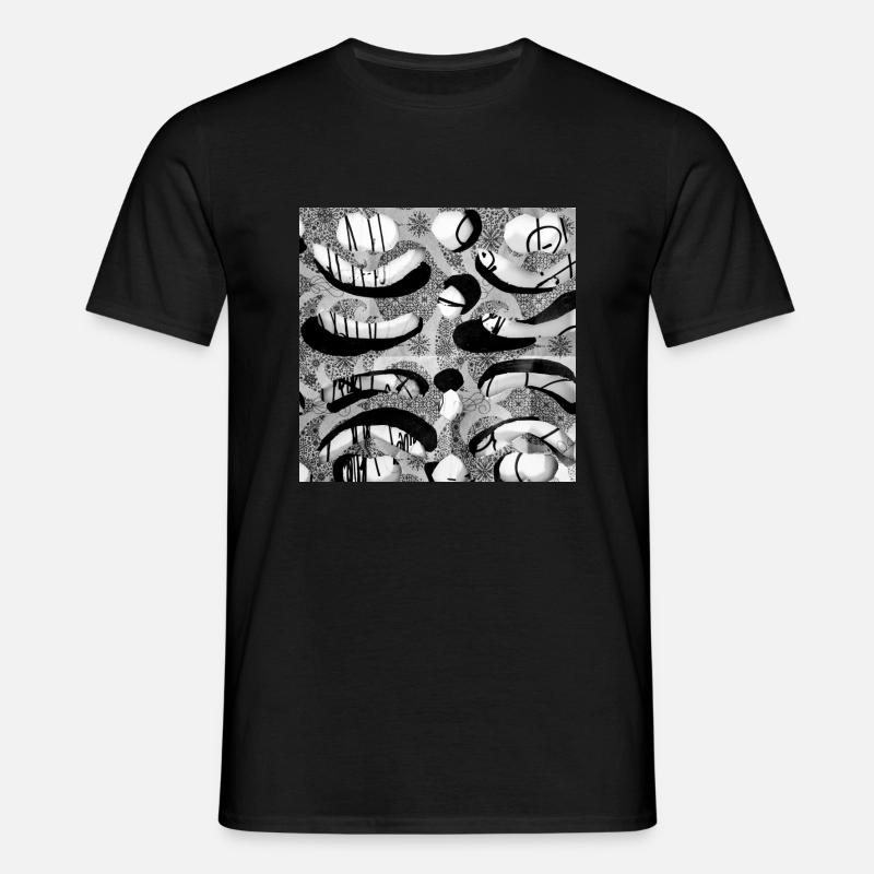 Pattern - Männer T-Shirt - Schwarz