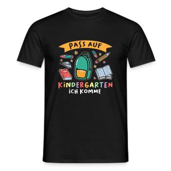 Kindergarten Anfang Kindergartenkind Geschenk - Männer T-Shirt - Schwarz - Vorne - AI Model Male 178 light (178cm)