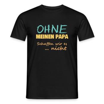 Held Hero Unbesiegbar Papa - Männer T-Shirt - Schwarz - Vorne - AI Model Male 178 light (178cm)